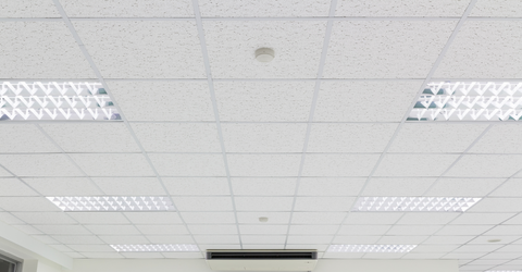 acoustic ceiling. 