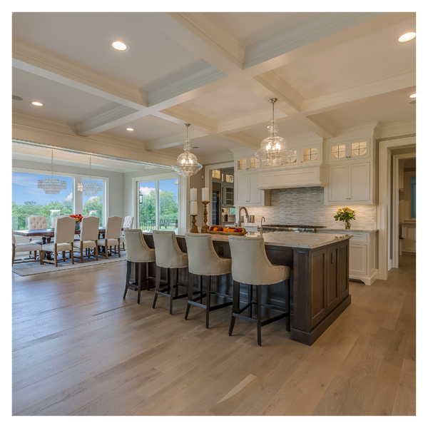 coffered ceiling. 