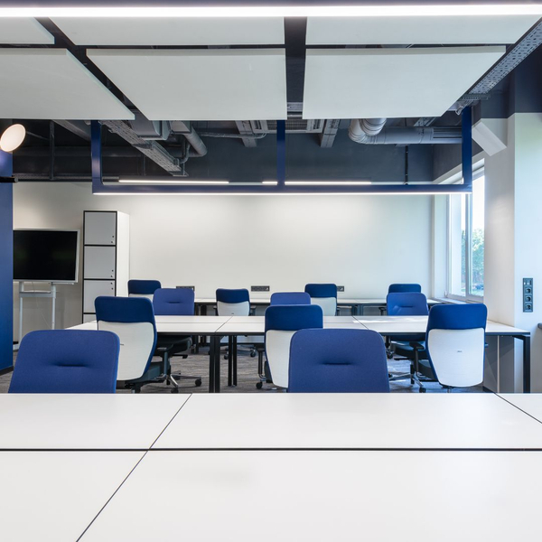 office with acoustic panels