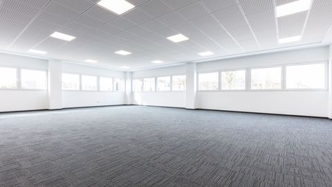 an empty office space