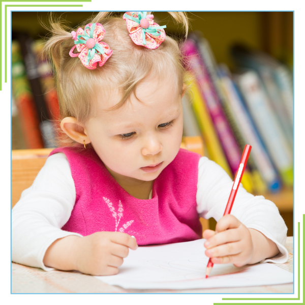 Disabled child in school.