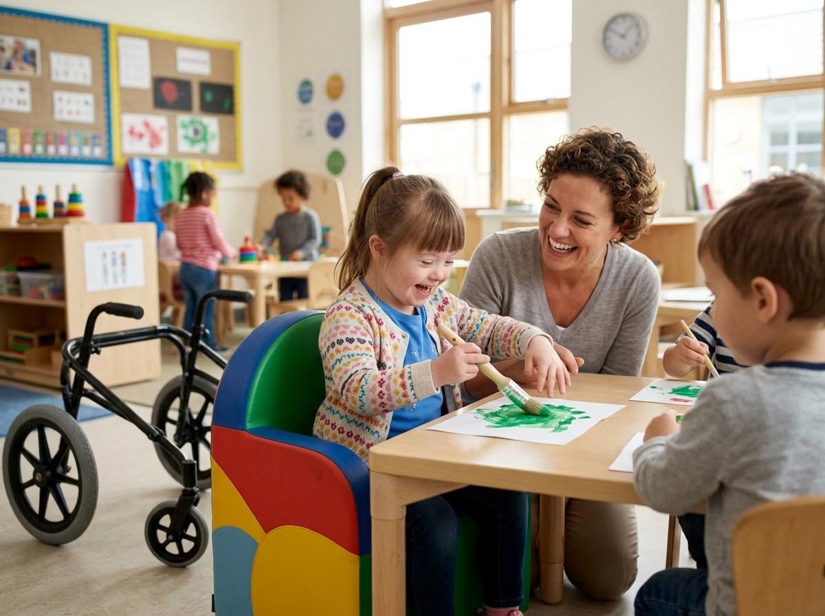 Joyful Inclusive Preschool Art Class