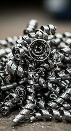pile of shiny steel shavings M319334 - steel savings.jpg