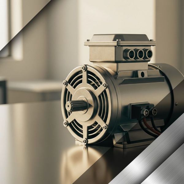 Electric motor on a table