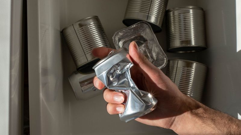 recycling metal cans