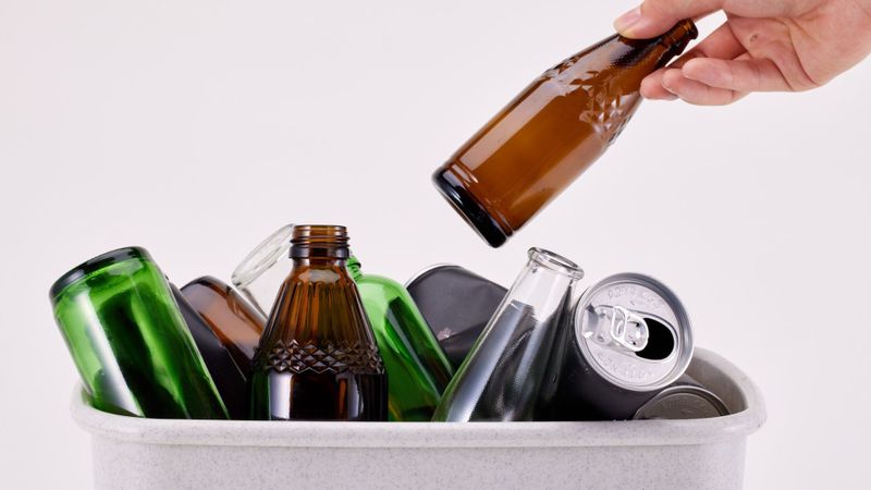 recycling bottles and cans
