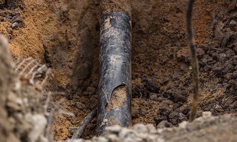 Photo of a broken pipe