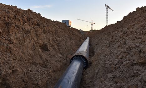 Photo of a pipe in the ground