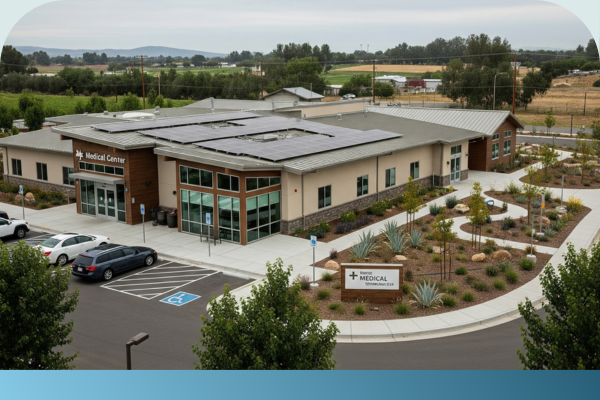 Rural California hospital. Rural California hospital.