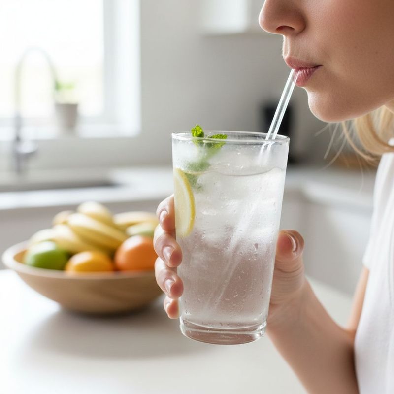 A refreshing glass of water symbolizing the importance of hydration in flushing uric acid.