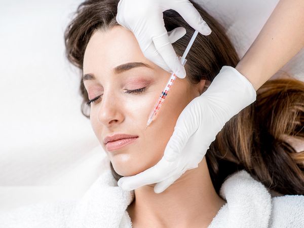 Image of a woman getting a botox procedure