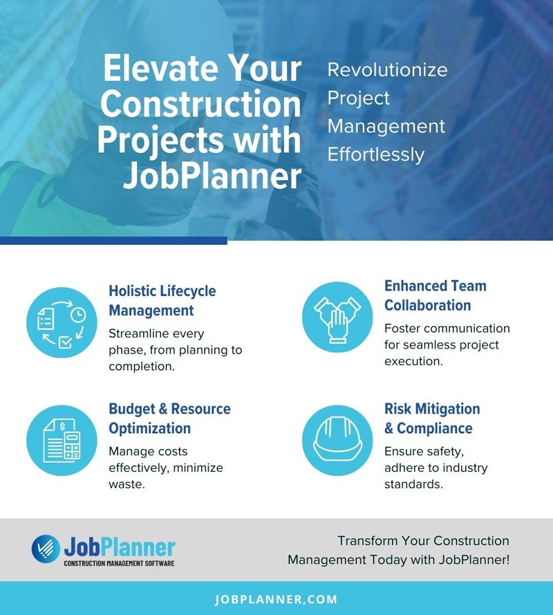 Elevate Your Construction Projects with JobPlanner Infographic