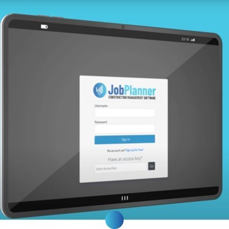 JobPlanner login screen