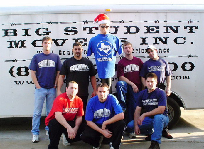Big Student Movers team in front of truck