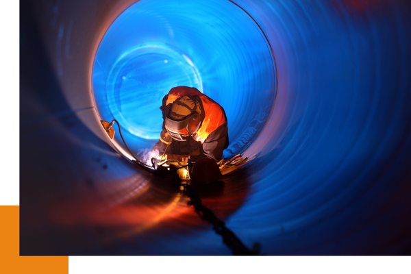 Commercial welding job