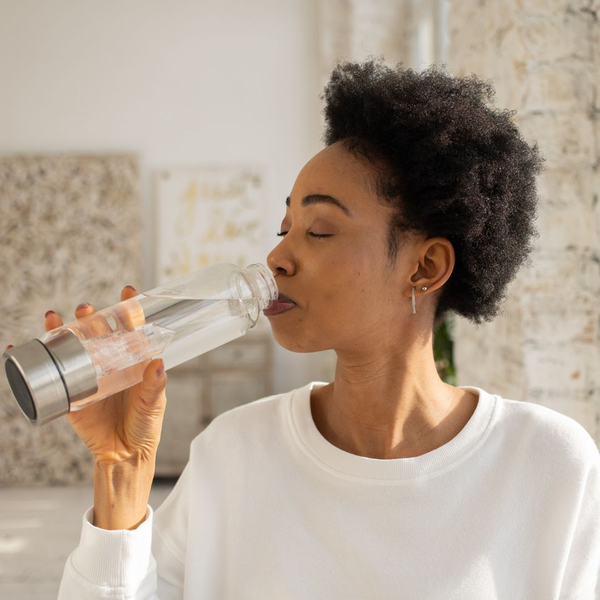 Woman drinking water