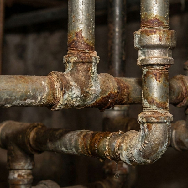 rusted pipes 
