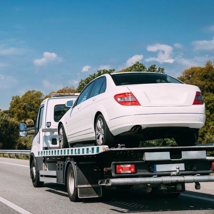 car on tow truck