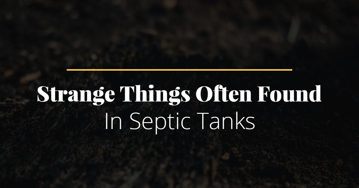 Strange Things Found in Septic Tanks