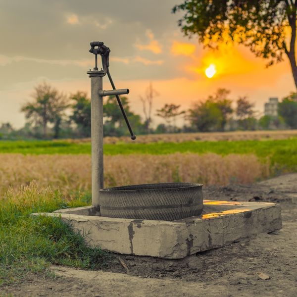 septic tank and pump