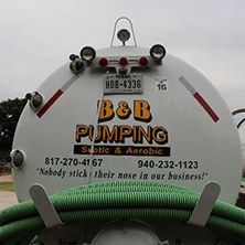 A B & B Pumping Septic Pump Truck