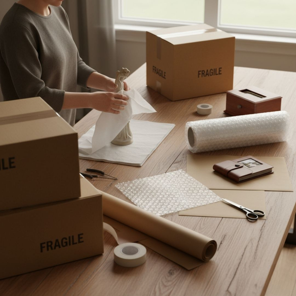 packing fragile items