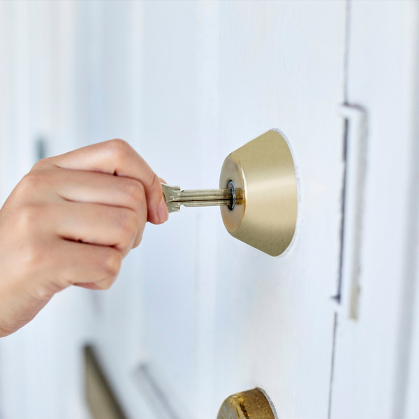 Key in a door lock