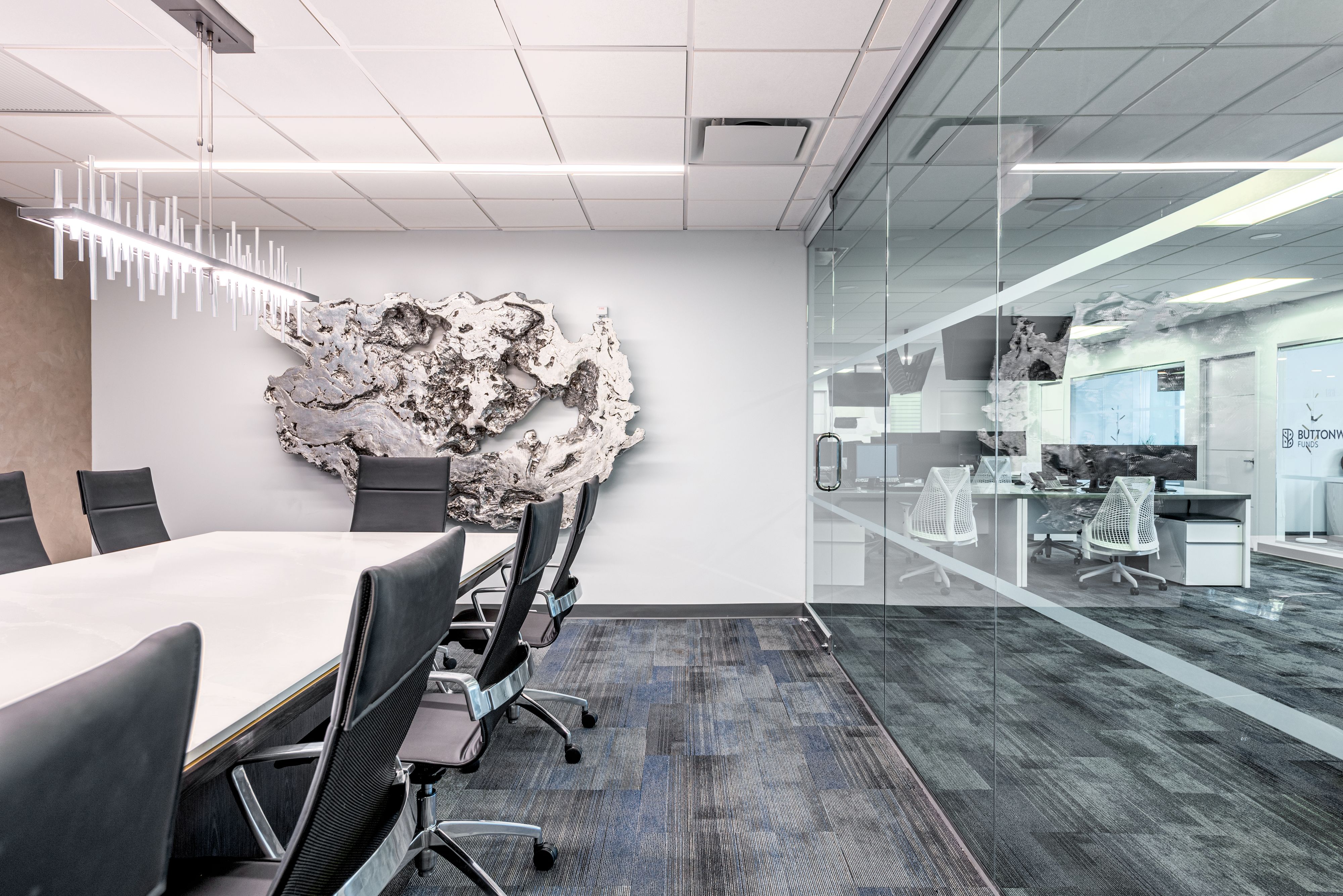 Executive Conference Room with Touhy, Phillips Collection & Hubbardton Forge | Serenella Interiors