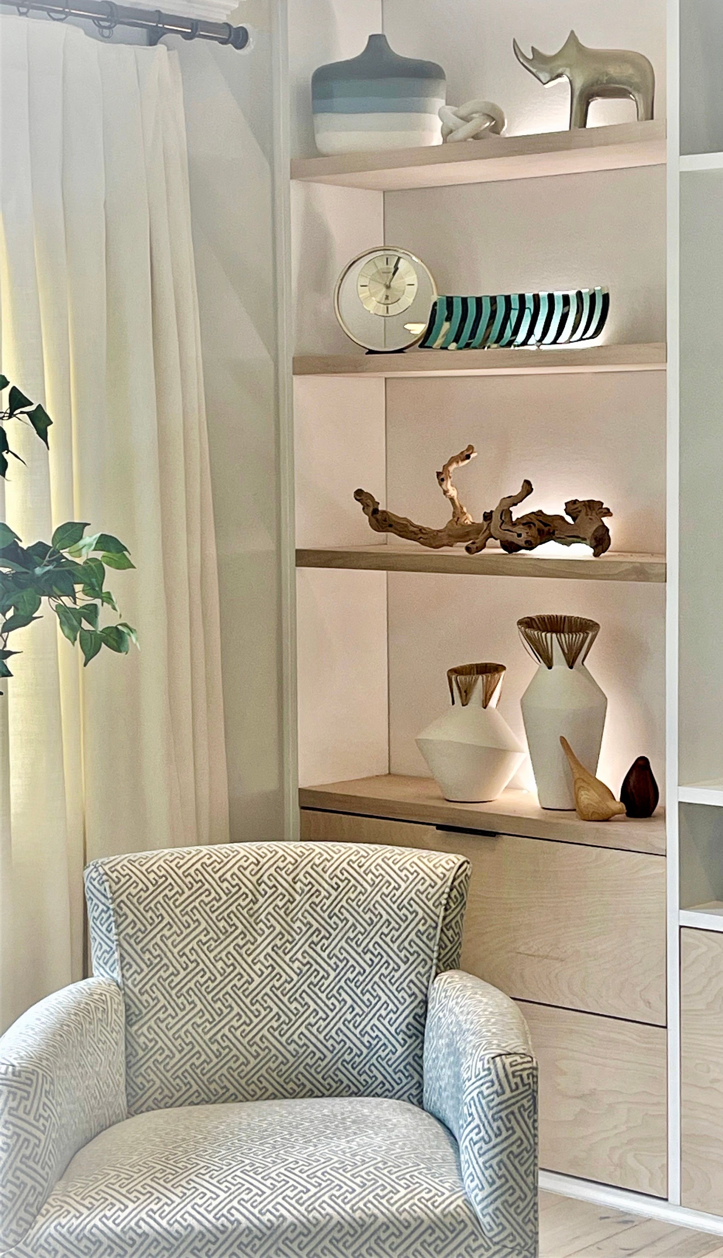Winter bookcase