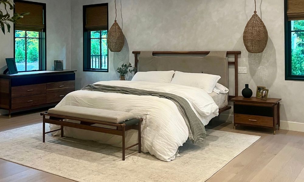 Organic Modern Primary Bedroom