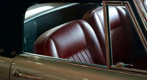 interior of a classic car
