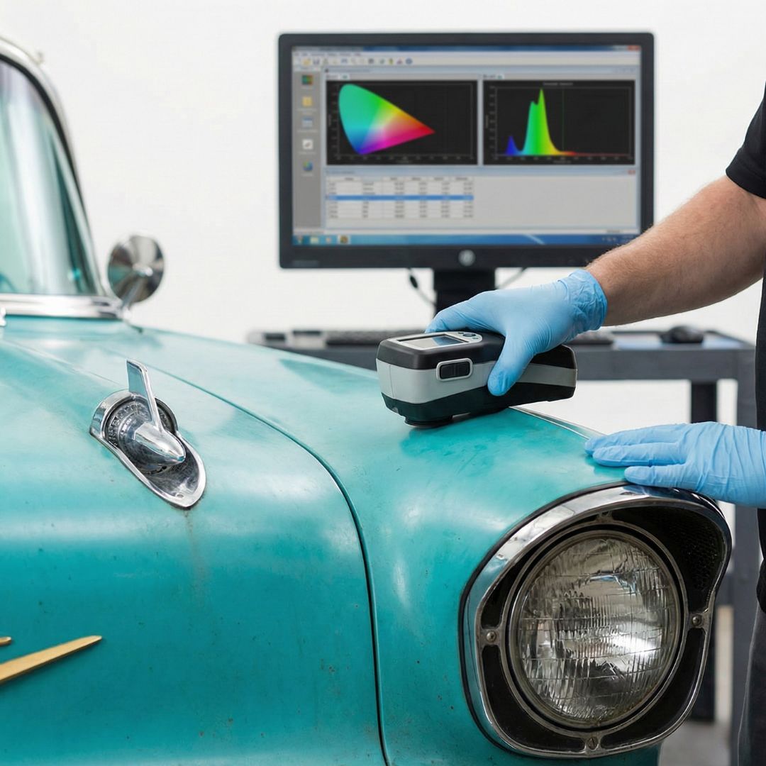 We employ advanced digital color-matching tools to ensure a historically accurate and flawless finish on classic paint restorations.