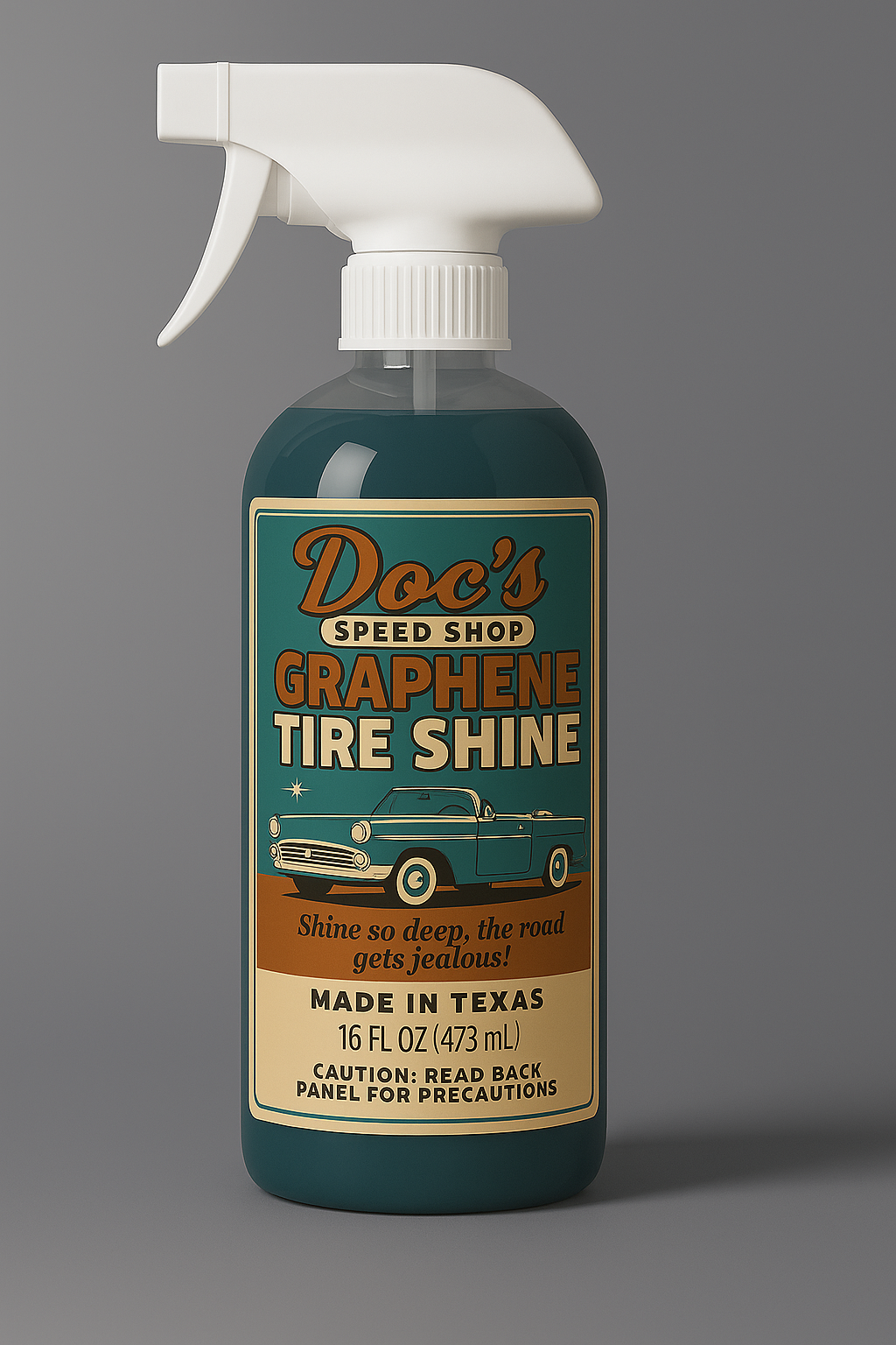 GrapheneTireShineFrontLabelClearBottleWithLiquid.png