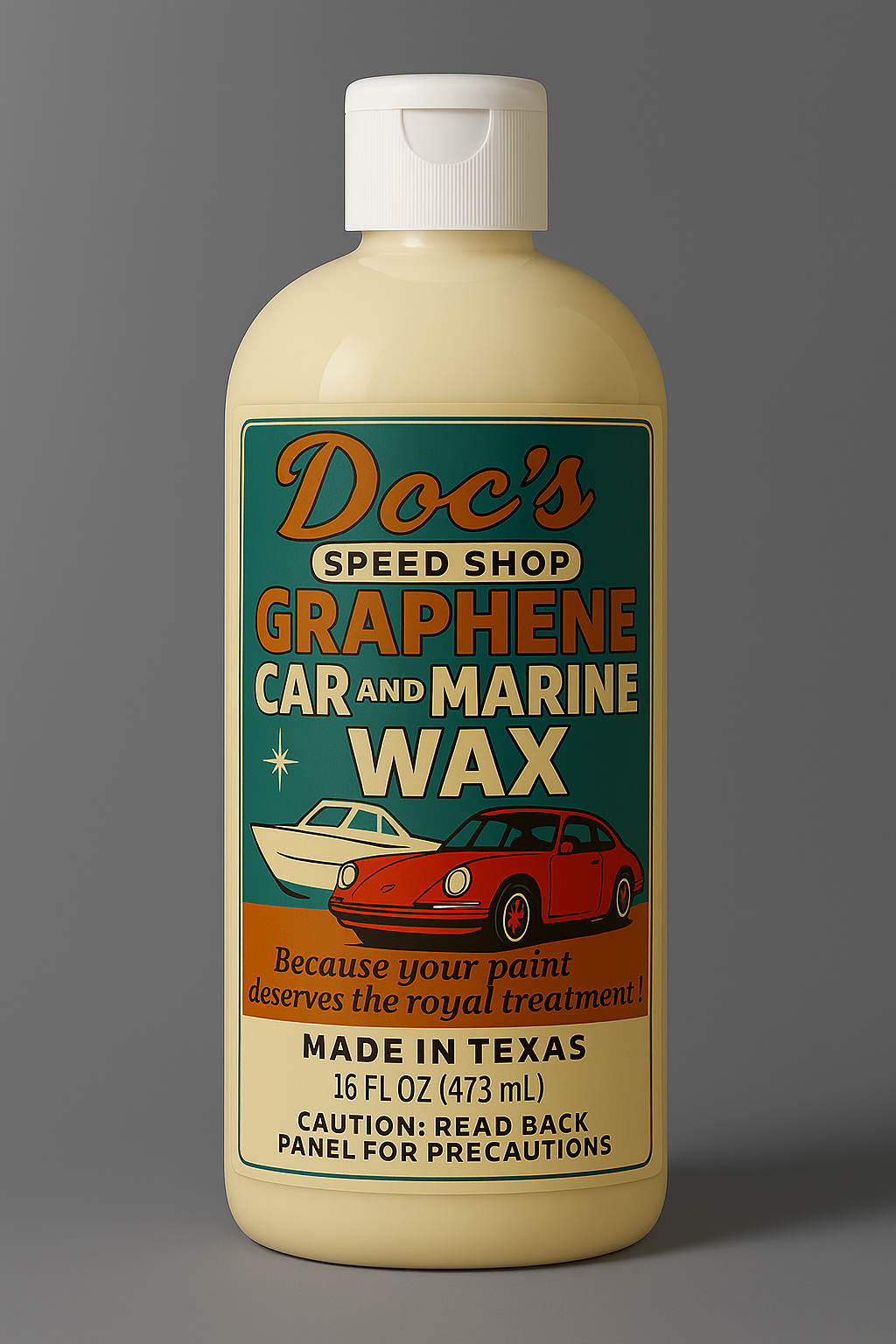 Graphene Car and Marine WaxFRONTLabelClear BottleWithLiquid.png