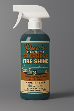 GrapheneTireShineFrontLabelClearBottleWithLiquid.png