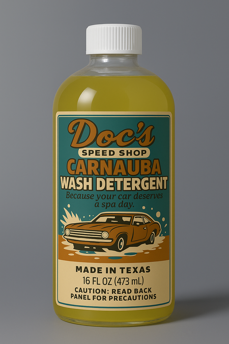 CarnaubaWashDetergentFrontLabelClearBottleWithLiquid.png