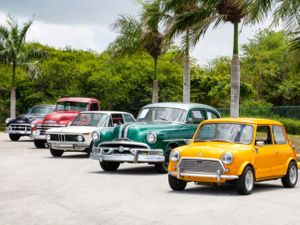 row of cars