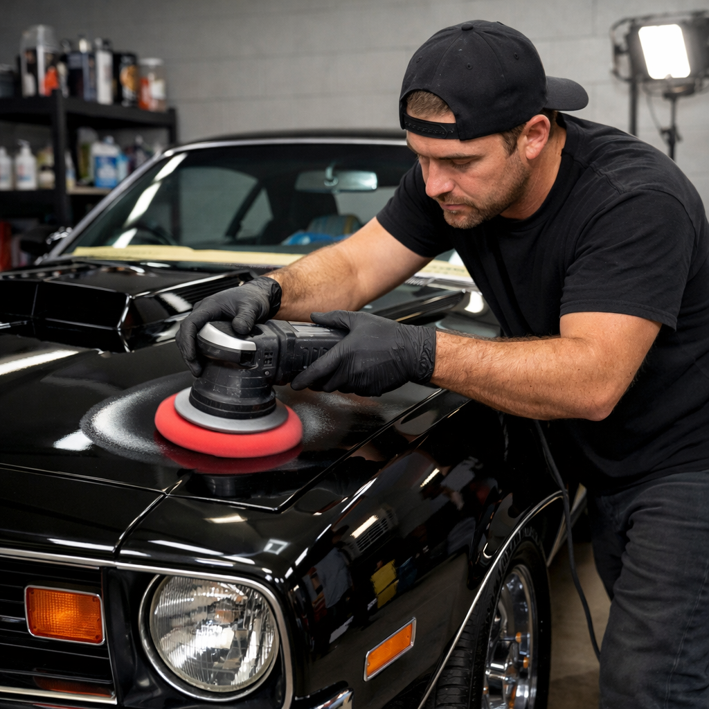 Polishing a classic muscle car.png