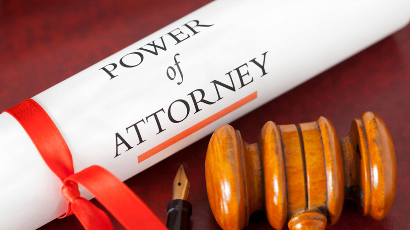 power of attorney. 