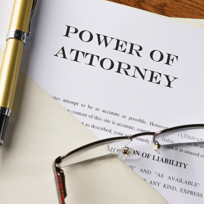 Power of attorney documents. 