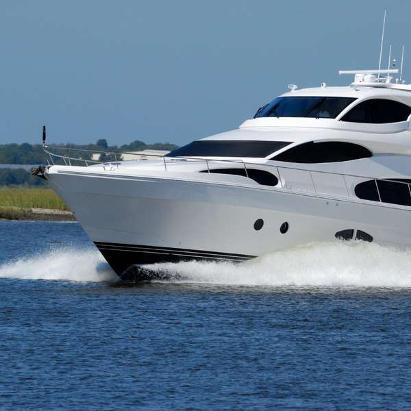 Boat with tinted windows