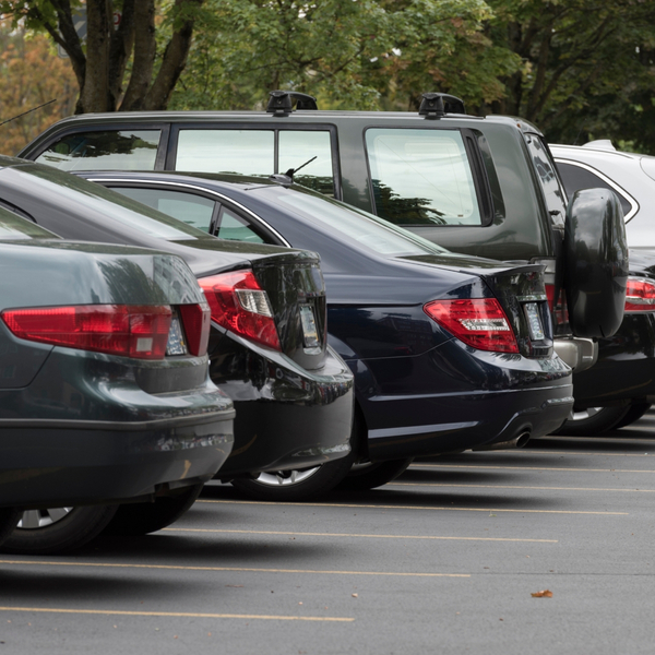 Cars in lot