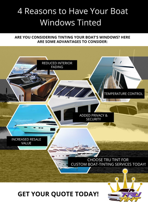 reasons to have your boat windows tinted infographic