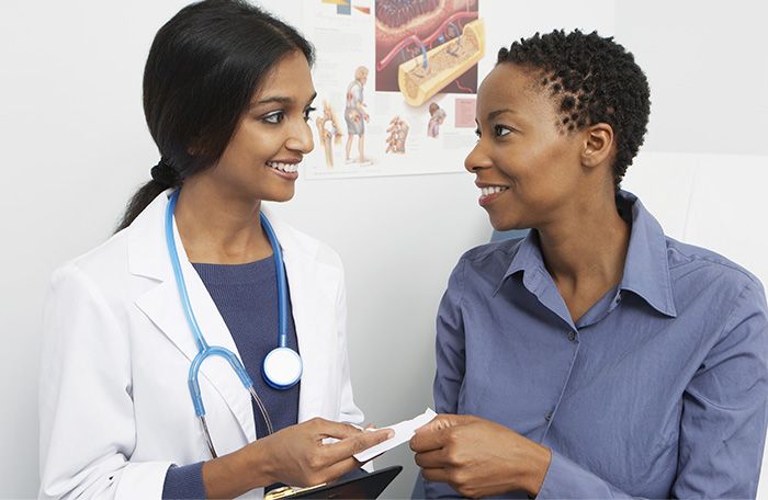 provider speaking with patient