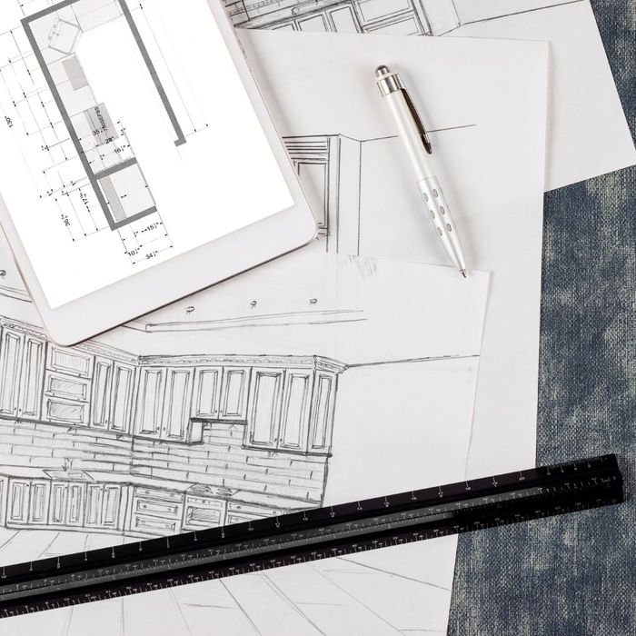 a kitchen remodel blueprint