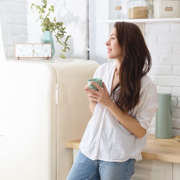 Woman drinking coffee