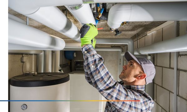 HVAC technician working