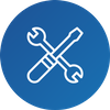 Icon of wrench and screwdriver