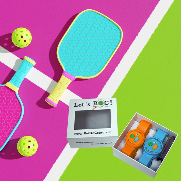 Pickleball paddles and balls