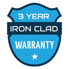 3 Year Ironclad Warranty